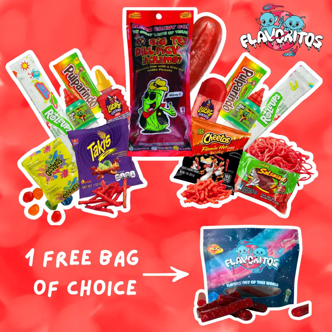 Flavoritos, Big Texas Chamoy Pickle Kits With a Free Flavoritos Bag