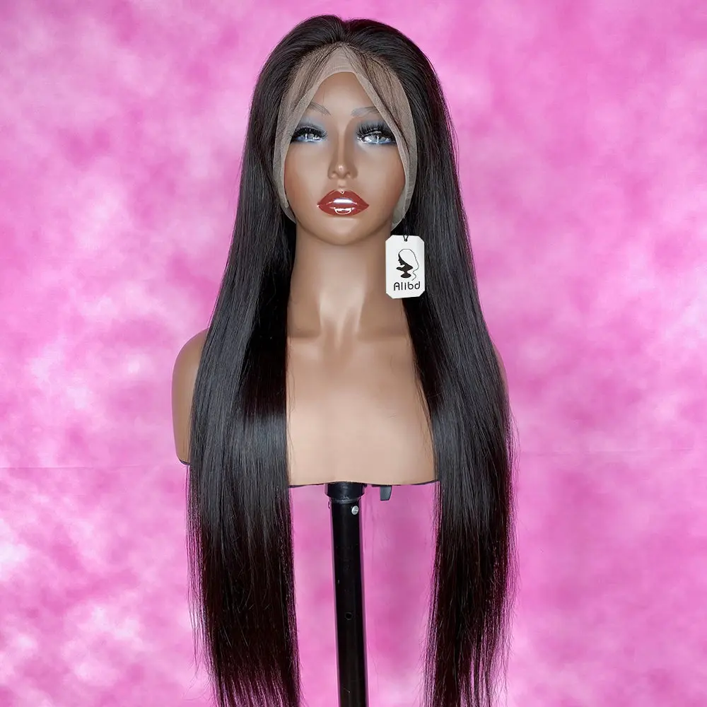 Mane Majestic Glueless 5x5 HD Closure Wig Straight wave with Bleached Knots