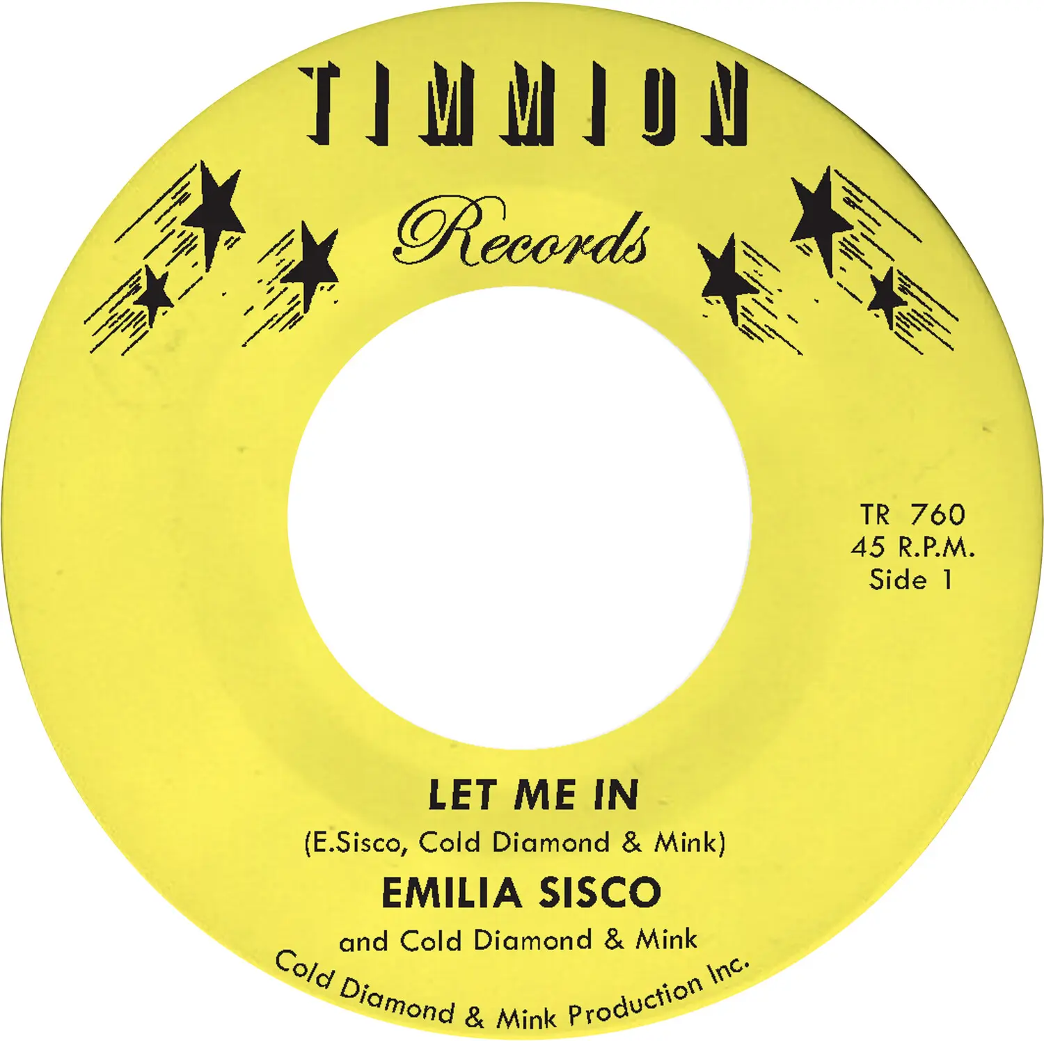 Cold Diamond & Mink - Let Me in  [7-INCH SINGLE VINYL RECORD]