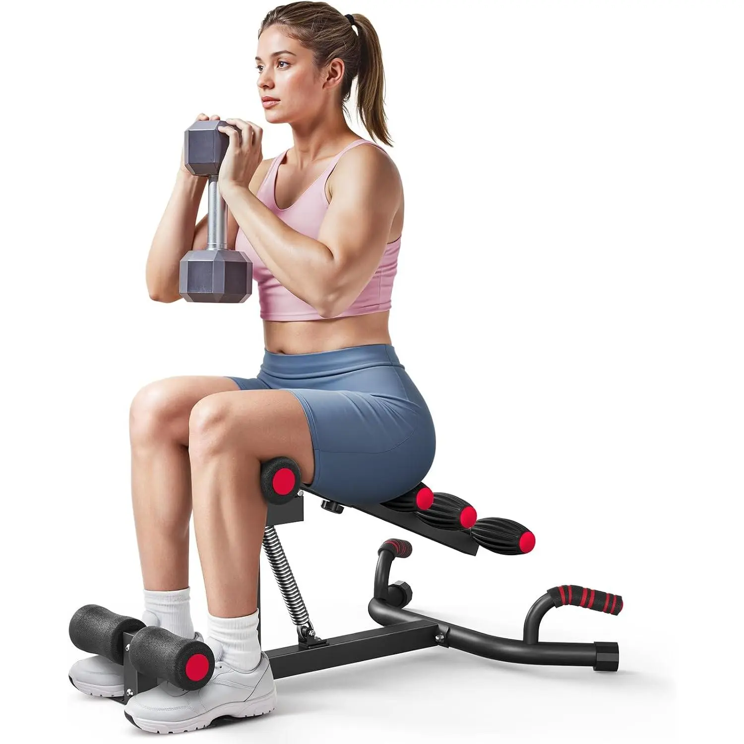Deep Squat Machine for Women, Adjustable Glutes Trainer Machine, Core & Leg Exercise, Push Up Board Workout Equipment at Home Gym