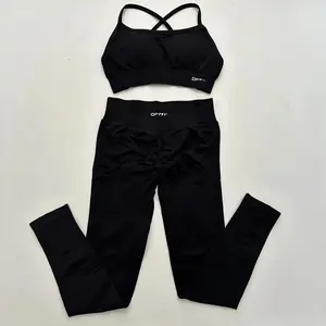 DFYNG Dynamic Set - Red Leggings & Backless Sports Bra for Performance and Style - Activewear Goals - Fitness Fashion - Workout Ready