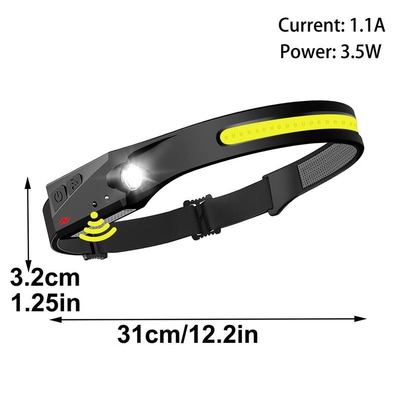 Rechargeable Headlamp – 2-Pack, 230° Wide-Angle LED Headlight with Motion Sensor. Perfect for camping gear, waterproof headlamp flashlight. Ideal for hiking, running, repairs, fishing, cycling, and nighttime activities. Rechargeable Headlamp – 2-Pack, 230° Wide-Angle LED Headlight with Motion Sensor. Perfect for camping gear, waterproof headlamp flashlight. Ideal for hiking, running, repairs, fishing, cycling, and nighttime activities.