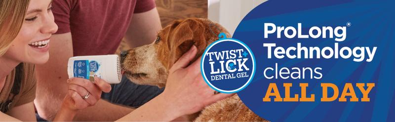 Twist+Lick Dental Gel for Dogs - Brush Free - ProLong Technology - Cleans Whitens Brightens - Controls Plaque & Tartar - Mess-Free Dental Care