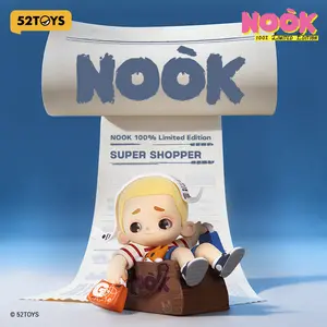 52TOYS NOOK 100% Limited Edition – Super Shopper  Kawaii Creative Gift Room Decor Desktop Decoration Gift for Birthday Party Pvc Figure Vinyl Figure