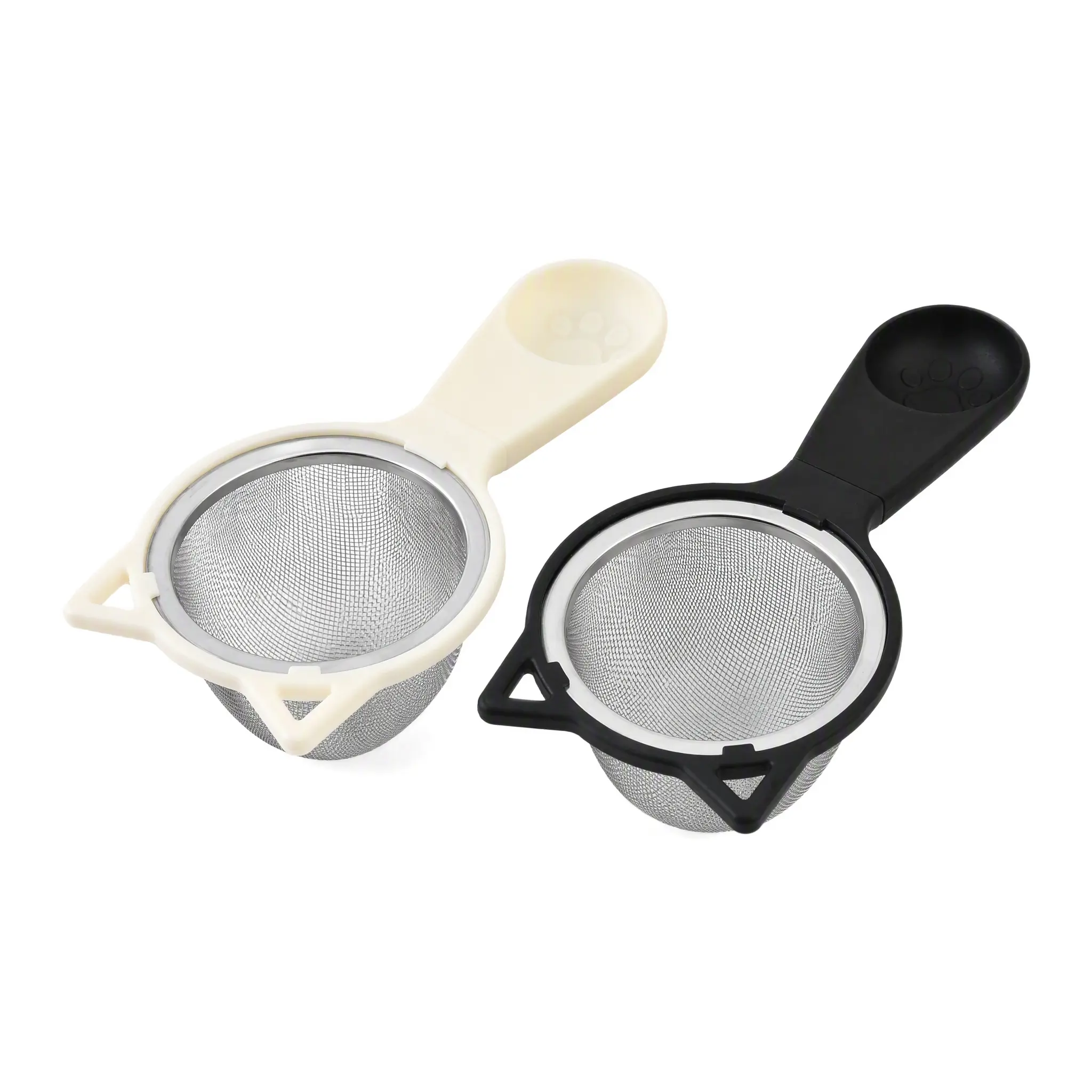 Cute Cat Ear Multi Functional Fine Mesh Strainer, Stainless Steel Kitchen Sieve For Baking Flour Sifting Tea Coffee Straining Baby Food Soymilk Juice Filter Lovely Kitchen Gadget Gift For Cat Lovers Home Daily Cooking Prep Use