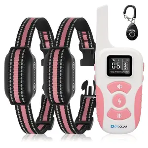 Dog Bark Training Collar with Remote, 2-In-1 Bark and Shock Collar, 3 Modes, USB Rechargeable, Ipx7 Water Resistant, Adjustable Nylon Strap