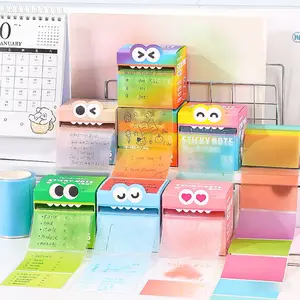 High-Value Pearl Glitter Sticky Notes, 105 Sheets Pull-Out Transparent Self-Stick, School Office Supplies, Ballpoint Pen Compatible, Sticky Labels