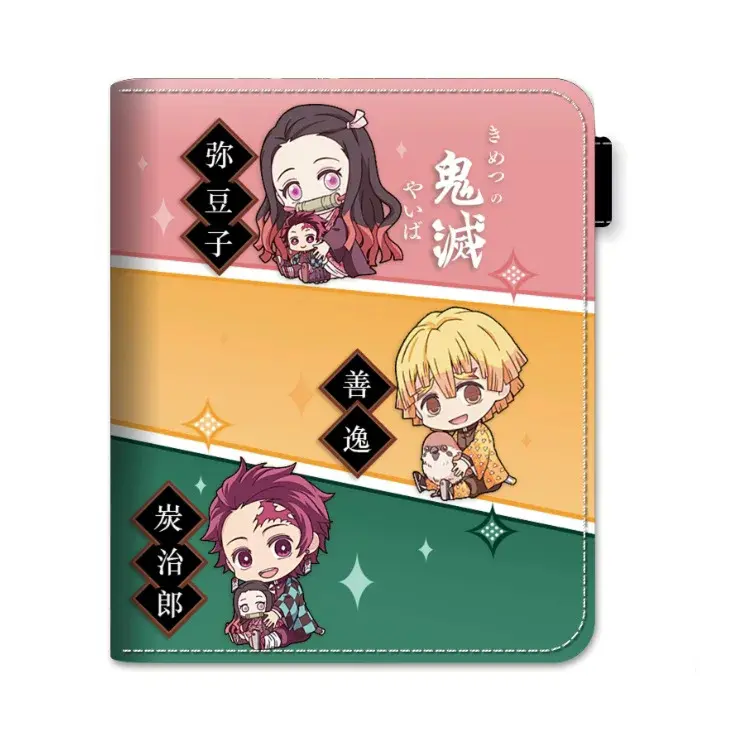 Demon Slayer Chibi Zipper Wallet Anime PU Leather Purse Otaku Collectible Accessory Featuring Characters