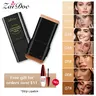 Zaidoc 7-color Dual -Ended Concealer Foundation Stick, 2-in-1 Long-Lasting Foundation and Concealer with Brush, Creamy Full Coverage for Dark Circles & Blemishes, Hydrating Olive & Camellia, 2.09 Oz