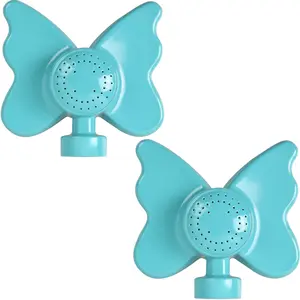 Garden Sprinkler, 2-Pack, Butterfly Turquoise Metal Spot Sprinklers for Small Lawn Areas, Kids Play