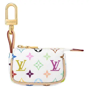 Louis Vuitton x Takashi Murakami Monogram Coated Canvas Handbag for Men and Women – White Multicolor Pop Art Style