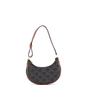 Pre-owned Celine Canvas Coated Shoulder Bags Ava Bag Triomphe Coated Canvas Mini by Rebag