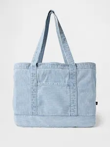 [FLASH SALE] Denim Stripe Tote Bag