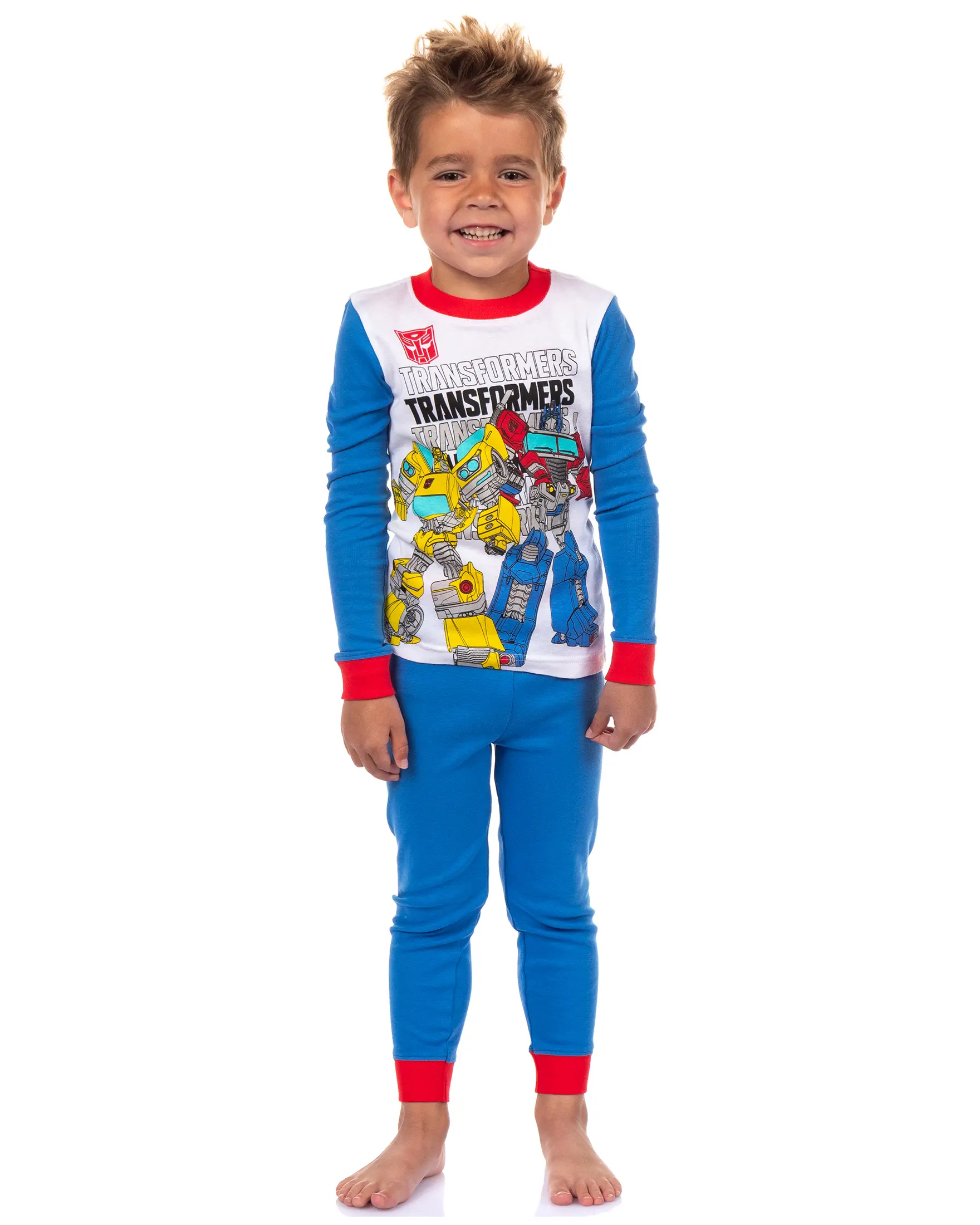 Transformers Todder Boys' Bumble Bee and Optimus Prime 2-Piece Tight-Fit Pajama Set