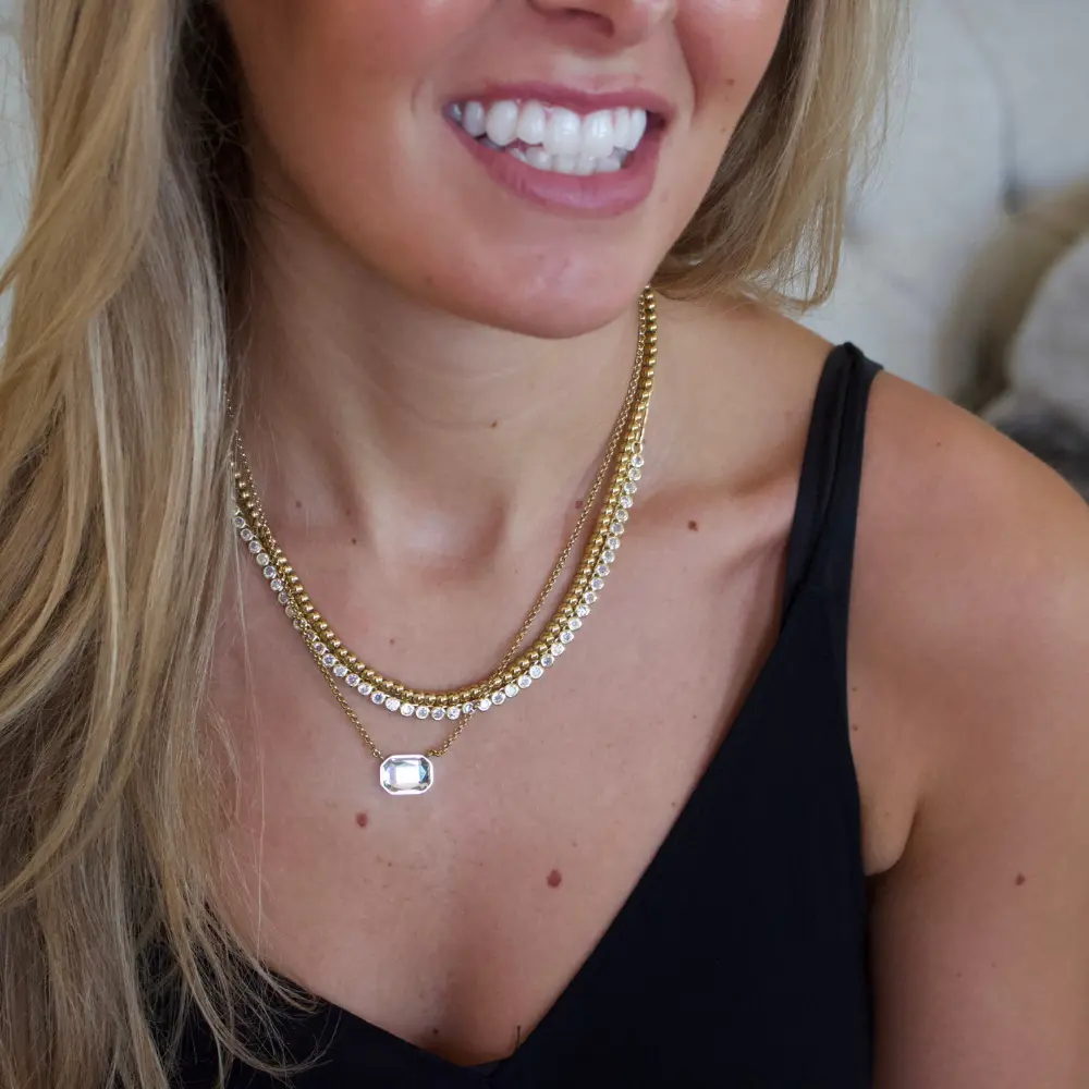 Layered Tennis Necklace