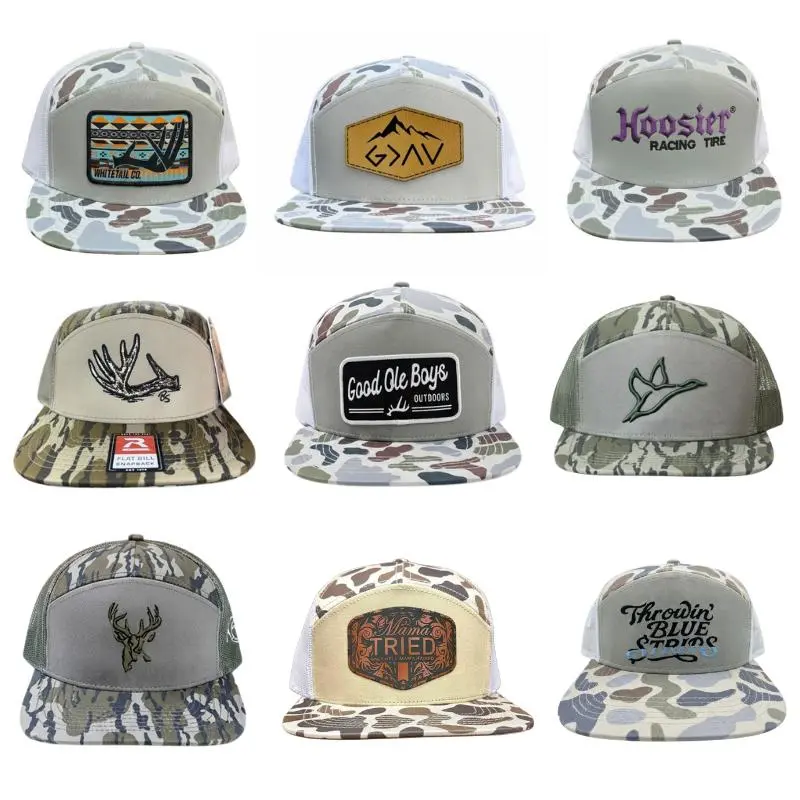 LIMITED Camo Trucker Hats Collection – Vintage Snapback Hats for Men | Good Ole Boys Outdoors, Whitetail Co., Western Buck, Hoosier Racing Tire, Flying Duck & Deer Antler | Hunting & Outdoor Gift 2025