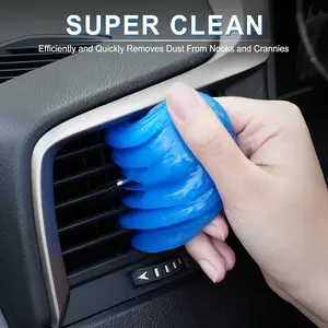 Blue Scented Reusable Multi-Purpose Car Cleaning Gel (for Vents, Keyboards, Electronics)