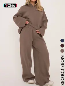 Women's Casual Loose-Fitting Pants & Top Set, Comfortable Daily Wear & Travel Essentials, Perfect for Everyday Use, Outfit, Womenswear