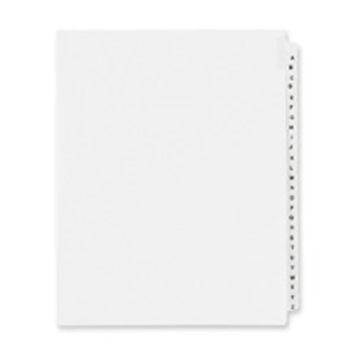 Avery Consumer Products AVE01400 Legal Divider W-Letter in.A-Zin.- Side Tab- 11in.x8-.50in.