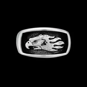 Sterling Silver Lone Eagle Ring