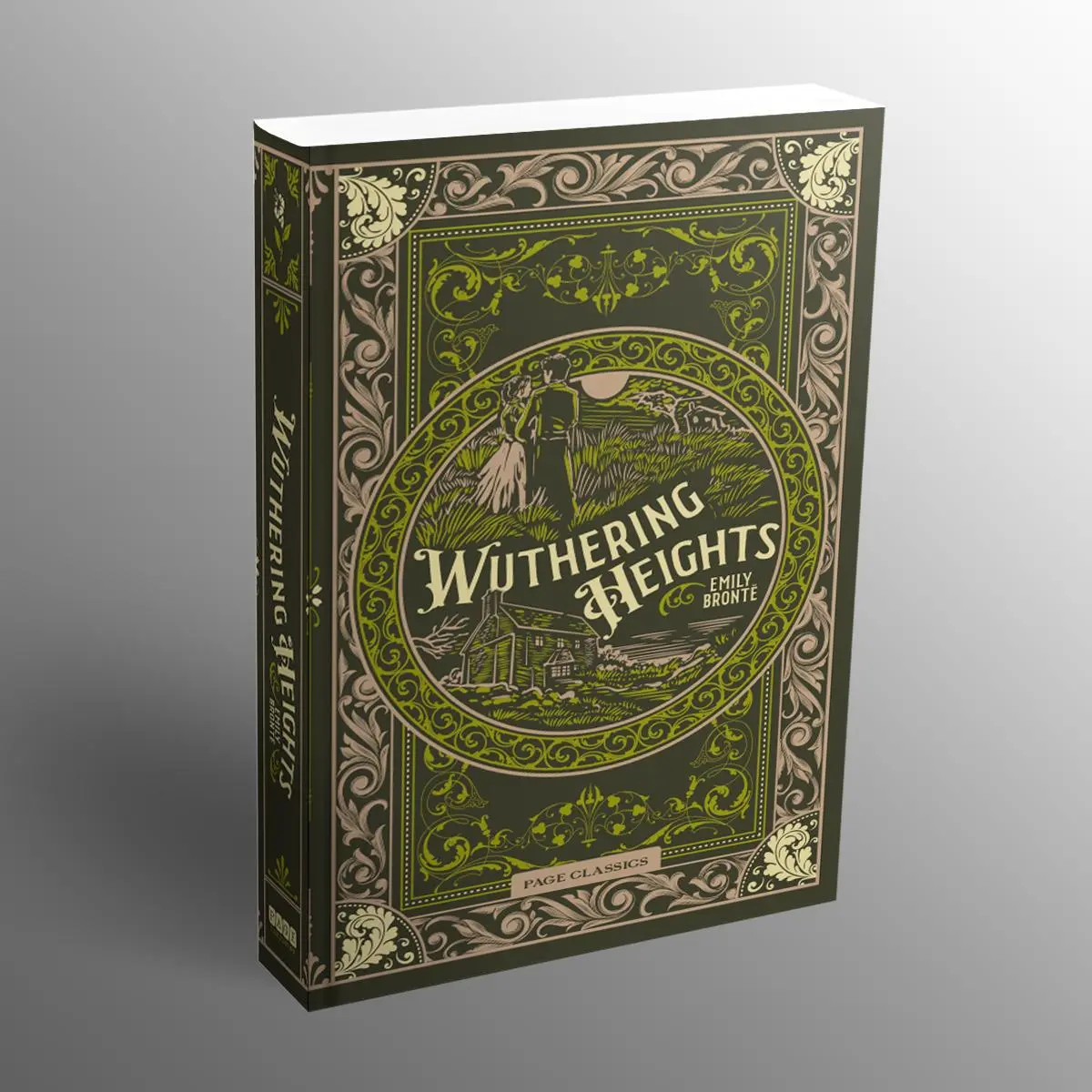 Wuthering Heights: Deluxe Hardcover Gothic Literature Classic, Dark Brooding Atmosphere Novel, BookTok-Recommended, Elegant Library Addition, Love Exploration, Thoughtful Gift for Literature Enthusiasts, Elegant Addition