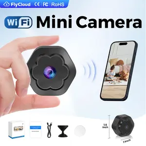 [Flycloud F1] Mini 1080P WiFi Camera – Full HD, Remote APP Control, Motion Detection, Night Vision, Hands-Free Home Security Camera, Baby & Pet Monitor Mother's Day