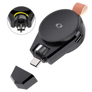 SIKAI Portable Charger For Samsung Watch, Fast Charging, Wireless Magnetic Charging Station, lanyard and Type-C For Samsung Watch Ultra/7/6/5/FE/4/3/2 Wearable Protection Chargeable