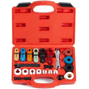 STANDARD GOODS Master Quick Disconnect Tool Set - 25pc Line Disconnect Tool Kit for A/C Fuel & Transmission Systems, Compatible with Ford Chevy GM Vehicles