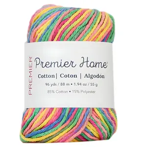 Rainbow Bliss: Eco-Friendly Cotton Yarn for Knitting and Crochet - 96 Yards of Crafting Joy by PREMIER YARNS