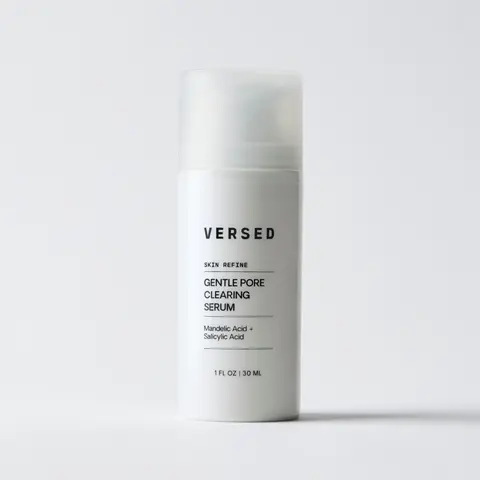 Versed Skin Refine Gentle Pore Clearing Serum - Mandelic & Salicylic Acid Exfoliating Serum for Pore Refinement & Smoother Texture – Hydrating AHA/BHA Serum for Clear, Glowy Skin