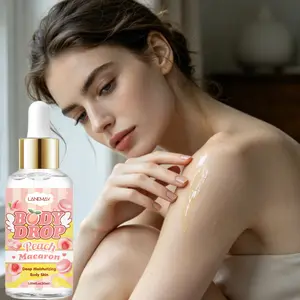 Heart-Shaped Macaron Brightening Oil, Full Body Brightening Essence, Deep Moisturizing, Hydrating, Improves Dryness, Tightens and Lifts, 30ML Travel Size