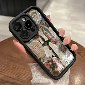 Phone case for iPhone 17 Pro Max 16 Plus 15 14 13 12 11 Air E Virgin Mary Anti-Scratch Shockproof TPU Bumper Drop-proof Cover Gifts for Women Men Girls Boys