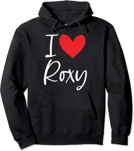 I Love Roxy Name Personalized Girl Woman BFF Friend Heart Pullover Hoodie - Folusoal Shop 34B0B89L4LN7
