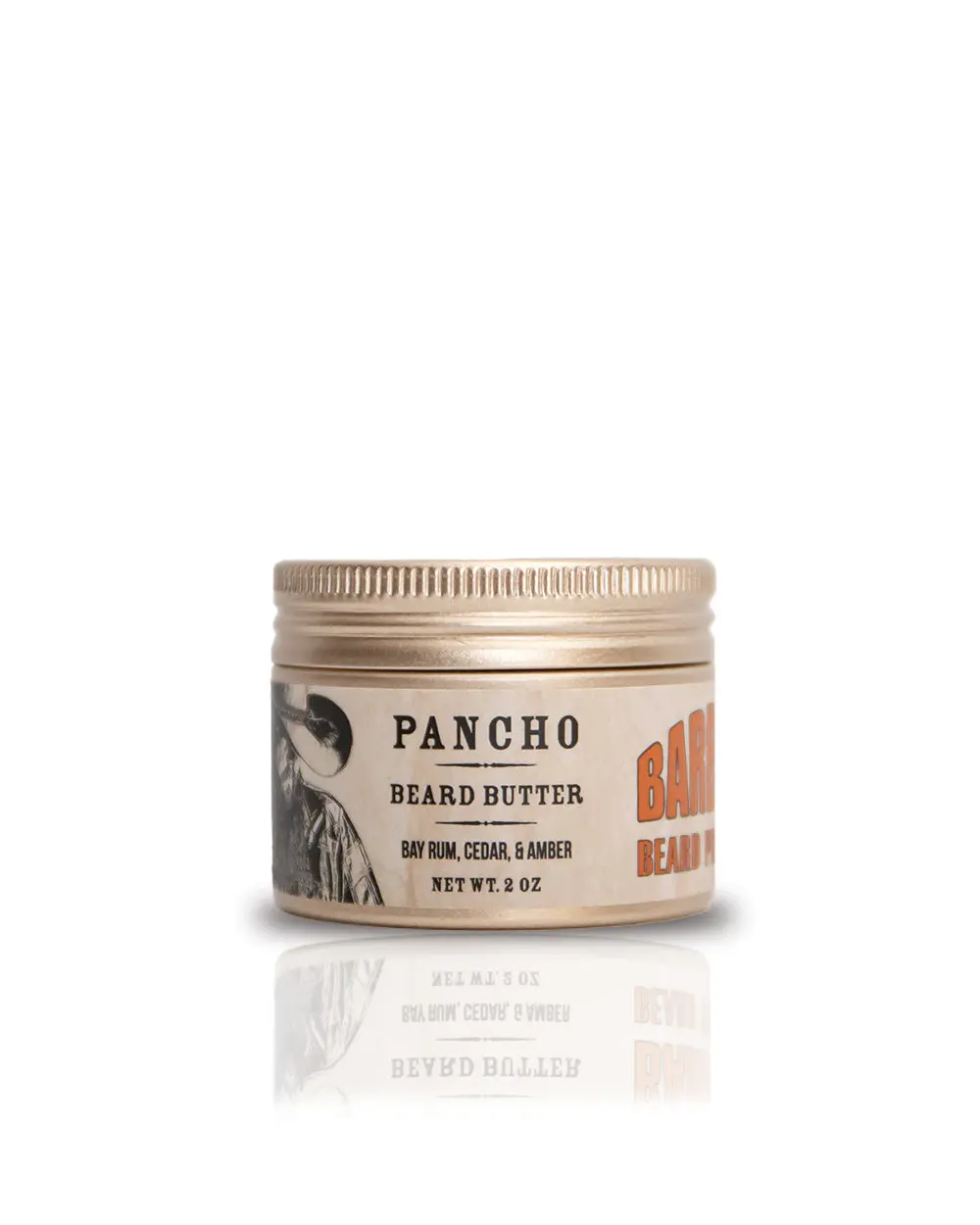 Barbudo Beard Butter | Deep Conditioning Beard Moisturizer | Softens Dry Beard | Pancho | Bay Rum, Cedar and Amber | 2 oz