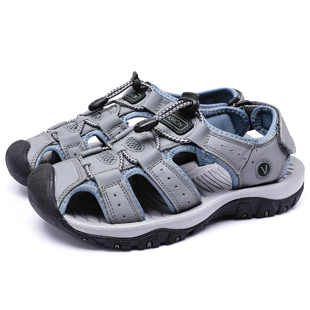 Men's Outdoor Hiking Sandals – Durable Closed-Toe Athletic Shoes, Quick-Dry Summer Trekking Footwear with Adjustable Straps & Non-Slip Sole