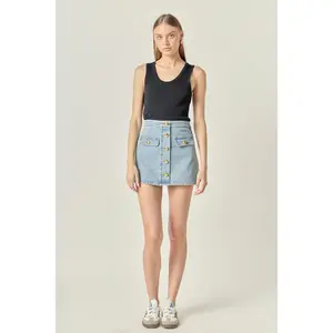 Delilah Denim Mini Skirt