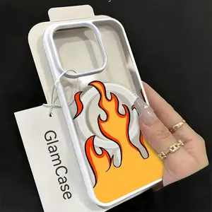 Burning Flames Phone Case， Hot Fire Style for iPhone 17 16 15 14 13 12 11 Plus Pro Max. A9
