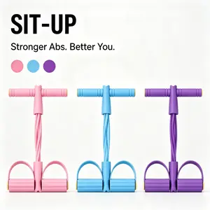 Multifunctional Foot Pedal Exerciser with Resistance Bands, Non-Slip Sit-Up Assist Trainer for Core Workout & Home Fitness.Ab Trainer Sit Up Bar Sit Up Trainer Core Workout Equipment Ab Workout Equipment Resistance Bands Adjustable Sit Up Bar