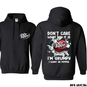 Ultimate Dr. Pepper Hoodie for Fans - Fun Grumpy Humor Design, Perfect for Daily Comfort and Expressing Your Love for Dr. Pepper, Unisex Pullover Top