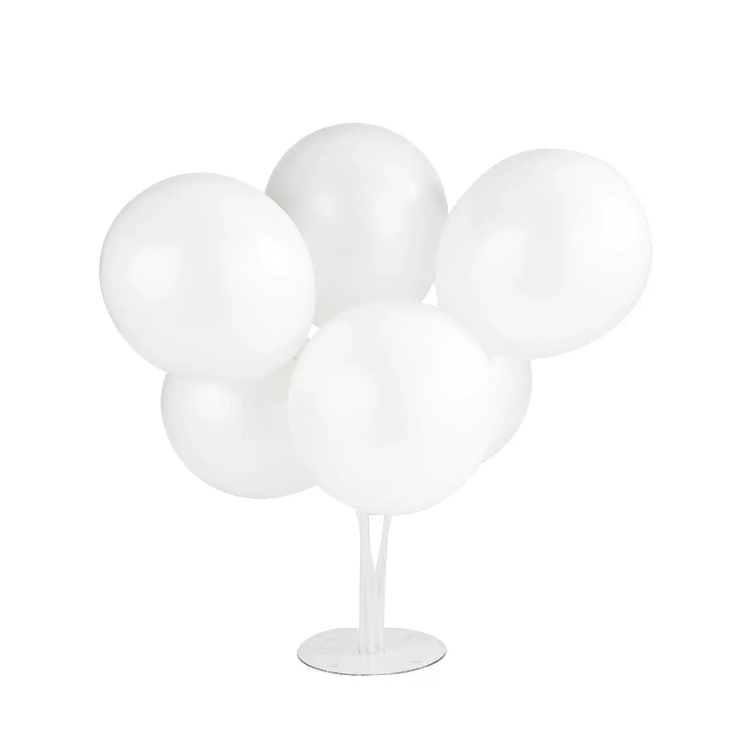 Bulk  53 Pc. White Latex Balloon Bouquet Centerpieces