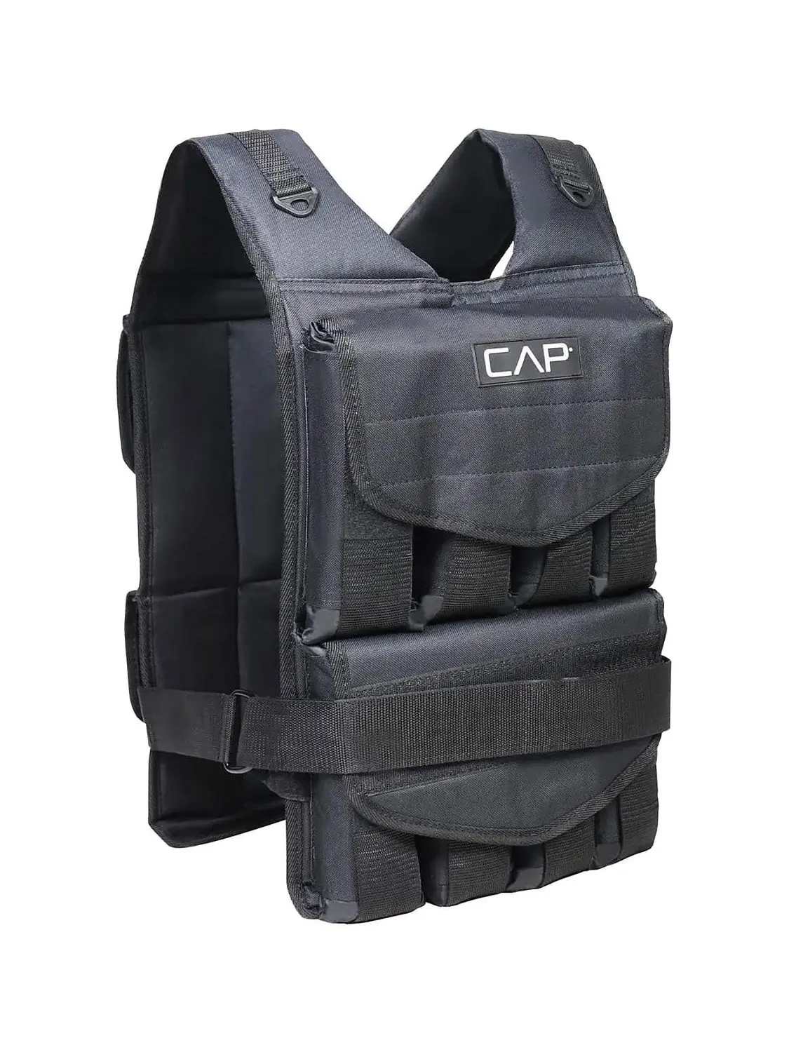 40 LB Adjustable Weighted Vest for Strength Training, Workout and Running, Body Weight Vest for Men and Women, Weighted Jacket, Removable Weight Included, Regular Length