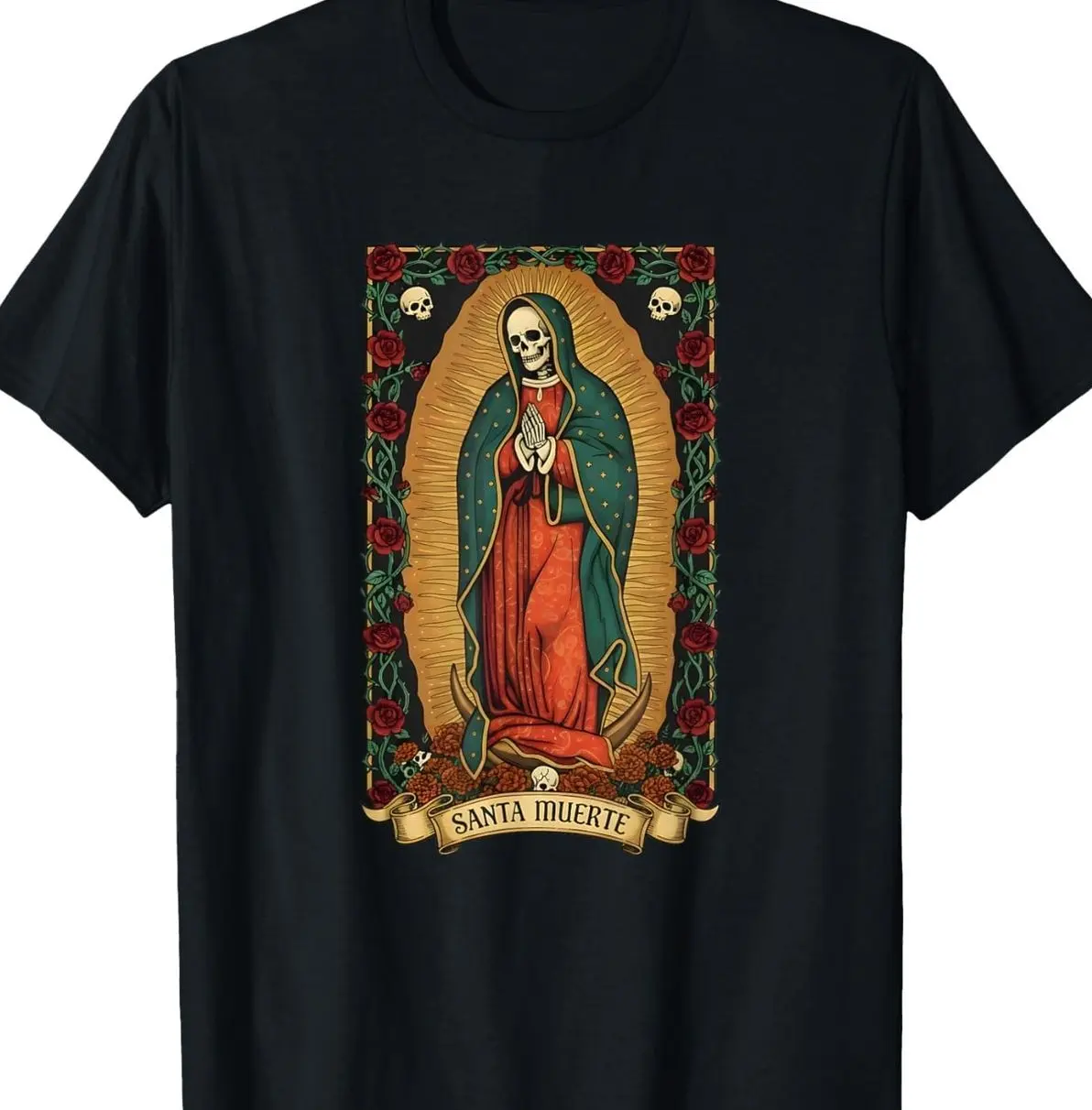 Santa Muerte Devotional Catholic Saint Holy Death T-Shirt