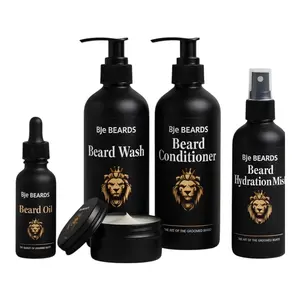 BJe Beards Starter Kit - Wash, Conditioner, Hydration Mist, Oil, Balm After Dark