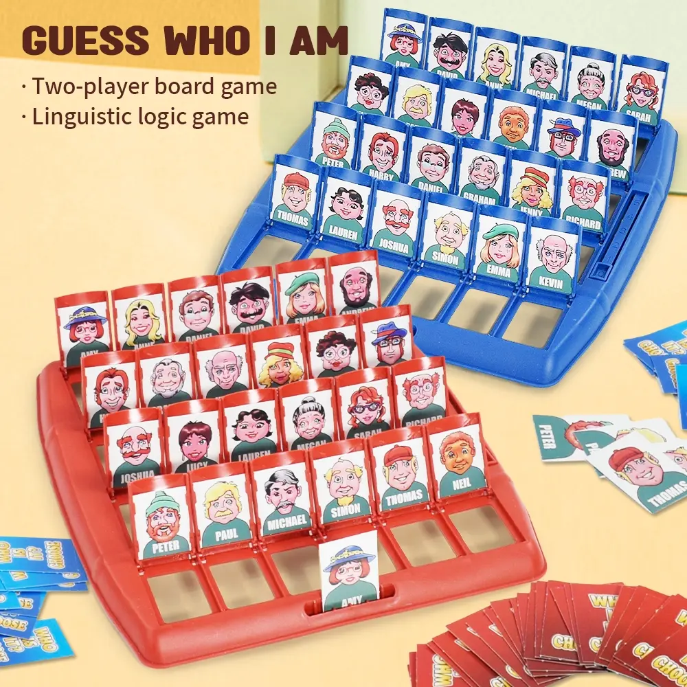 Guess Who Party Game, Adult Logic Deduction Board Game, Family Board Game, Party Table Game, Perfect for Icebreaker at University Parties, Fun Group Activity