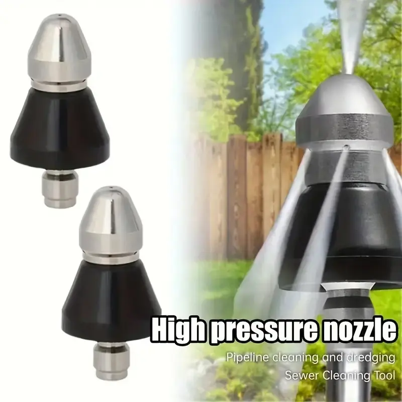 2 pieces Sewer cleaning tools High pressure nozzle - Sewer cleaning tools High pressure nozzle, Pipe dredging nozzle
