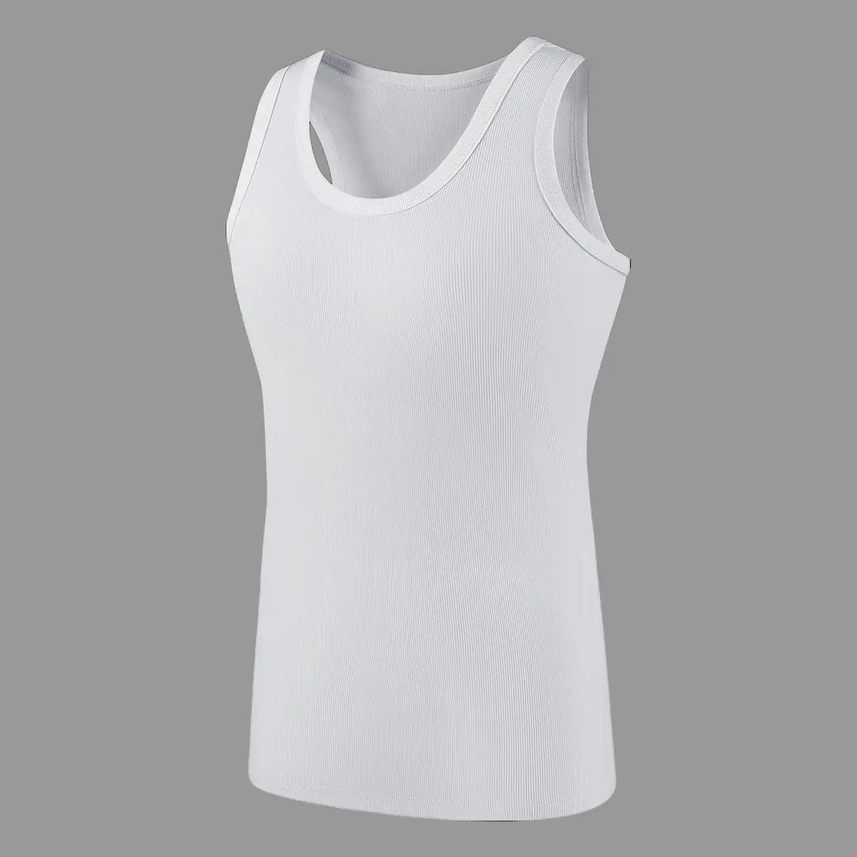 Men's 3PCS Ribbed Knit Tank Tops - Polyester Fabric, Lightweight  Sleeveless Plain Menswear Casual Vests for Gym, Daily Wear, Outdoor Fitness