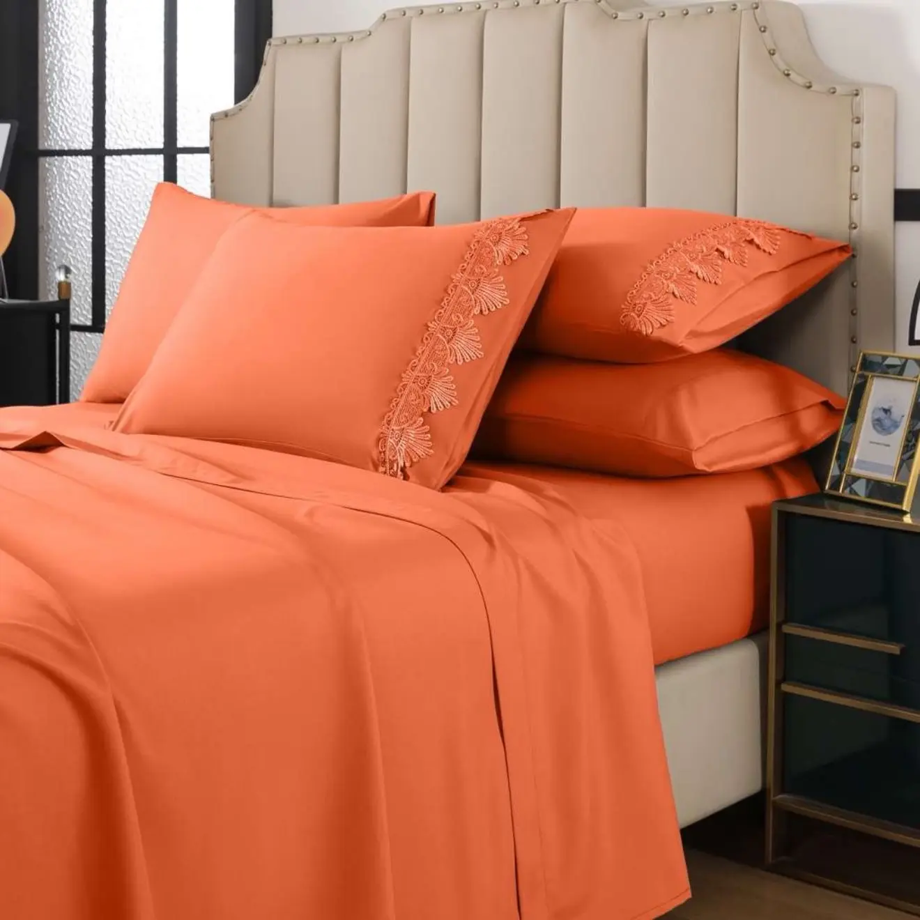 6 pcs bedsheets queen