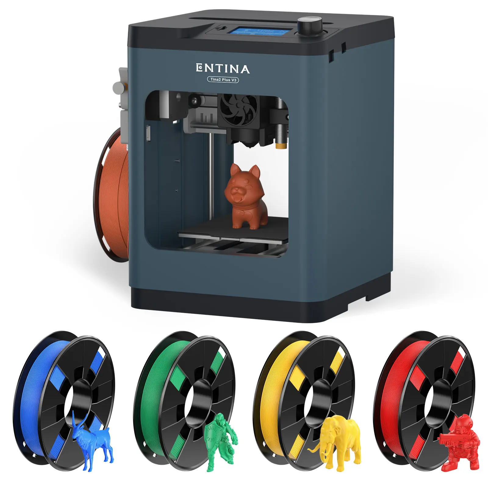 Entina Tina2 Plus 3D Printer, 250mm/s Fast Printing Mini 3D Printer, Easy to Use Starter with WiFi App Control for Kids & Beginners, Fully Assembled, Auto Leveling, High Precision, PEI Build Plate tiktokshopbacktoschool,back to school,back to school haul