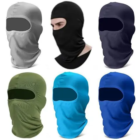 6Pcs Polyester Fiber Neck Gaiter Scarf Multipack - Breathable, Soft, Windproof, Thin Cooling, UV Protection Sun Shield Face Cover for Men Cyclists - Hiking (Home & Festive Supplies, No Style A)