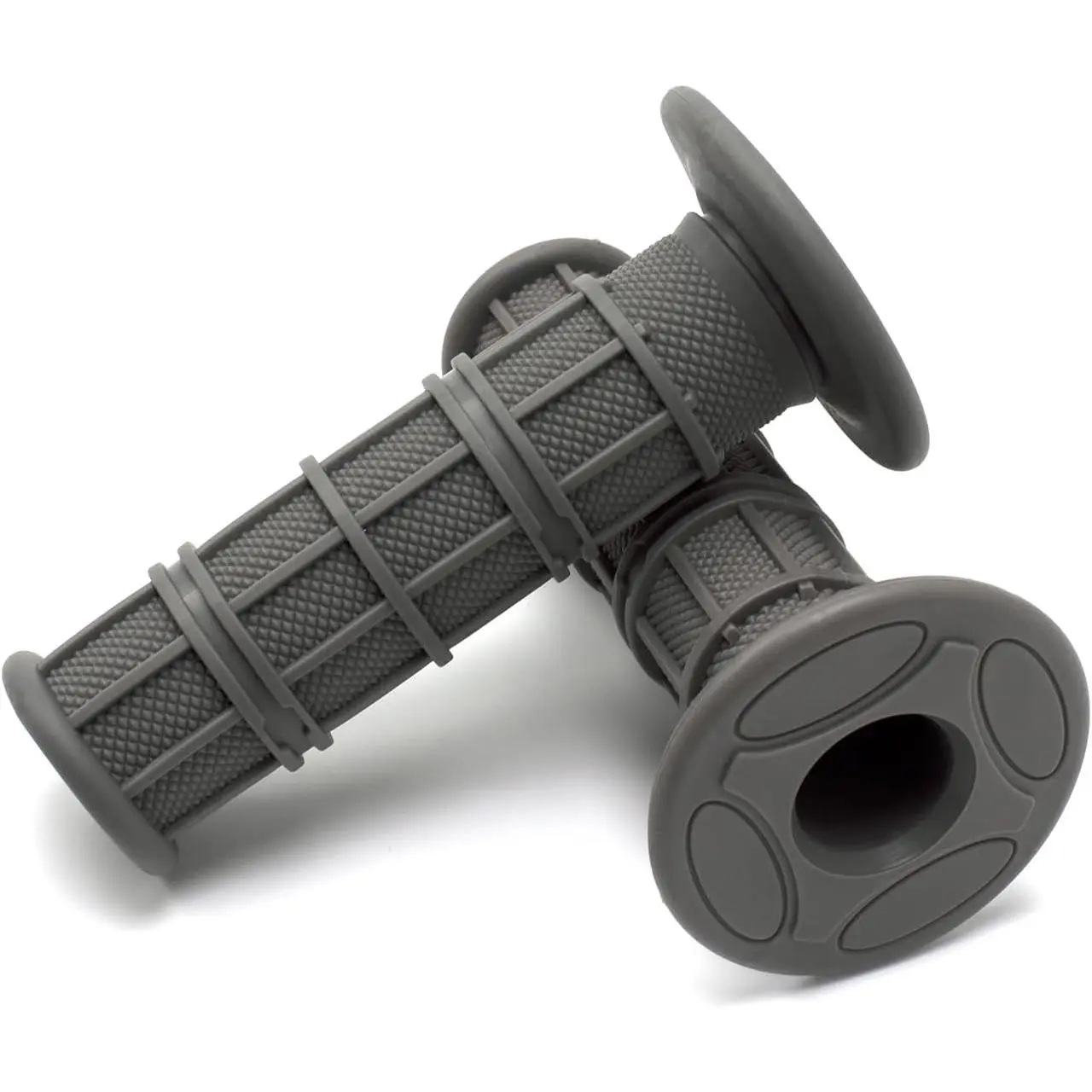Motorcycle Handlebar Grips with Skull Pattern, Non-Slip Rubber Set for 7/8" & 1" Bars, Shock-Resistant Comfort Accessories for ATV, Motorbike & Motocross, Motor Parts Accessories, Dirt Bikes, Racing Bikes, Unisex, Skull Shape